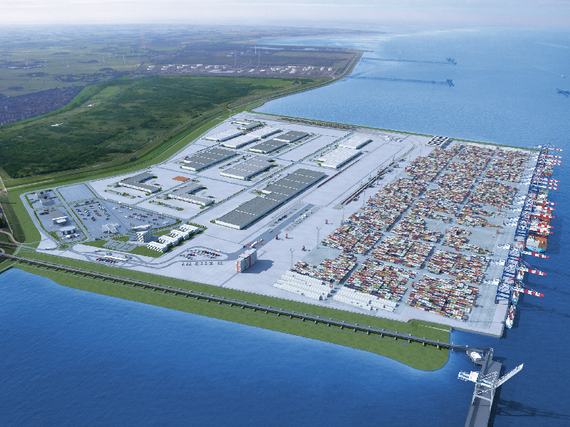 Erschließungsplanung des Jade-Weser-Ports in Wilhelmshaven.