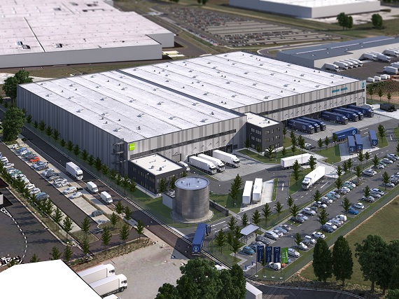 Neubau eines Logistikzentrums für Goodman in Koblenz.